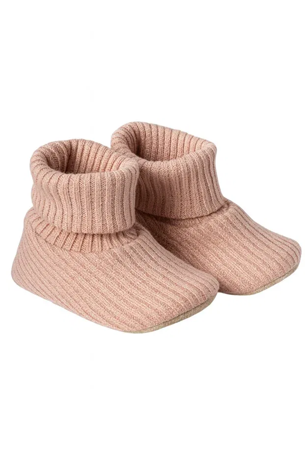 Детские пинетки для девочек вязаные Papulin, Dried Rose