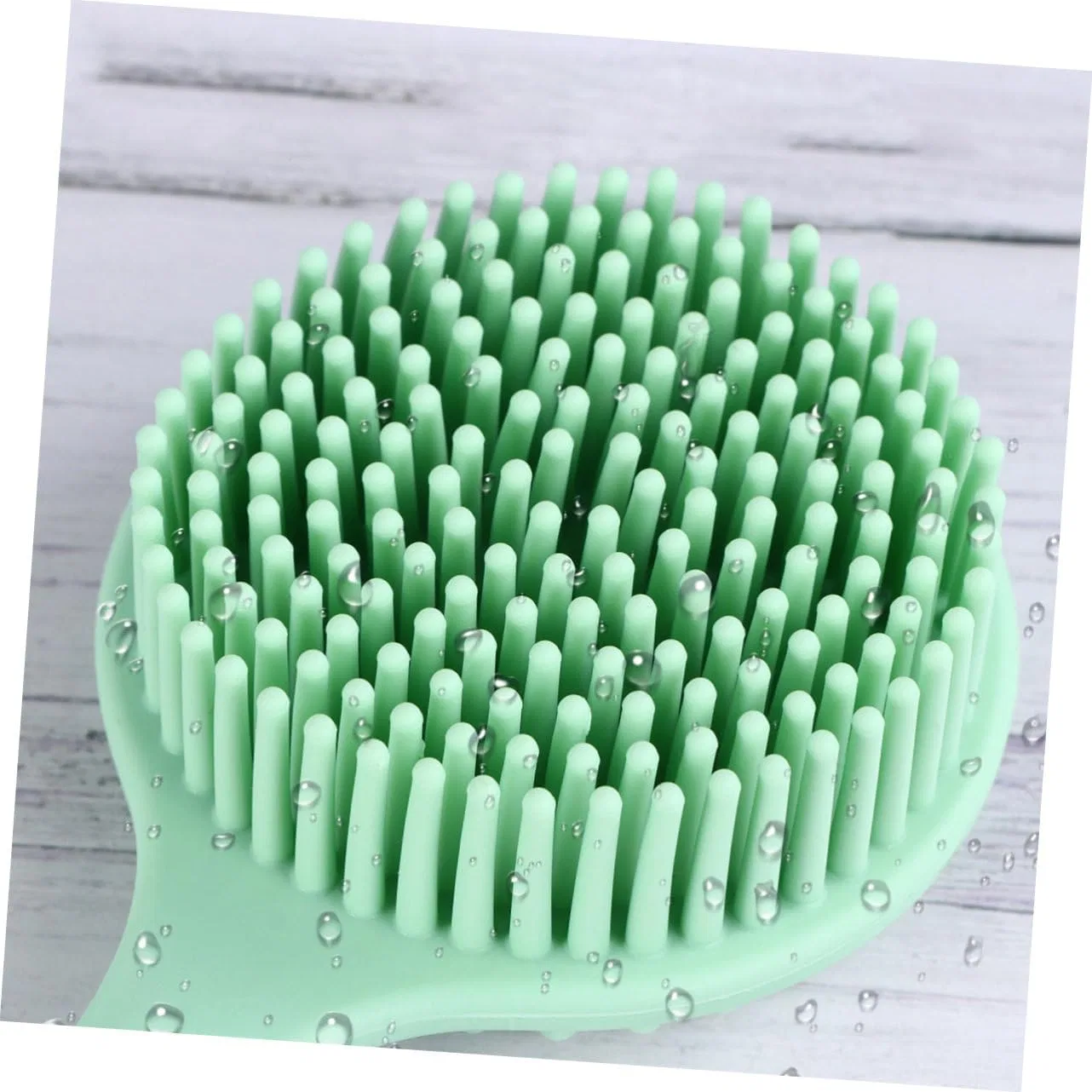 Набор щеток для душа, 2 шт, Silicone, Healeved, 38x8x4 см, Green — фото 4