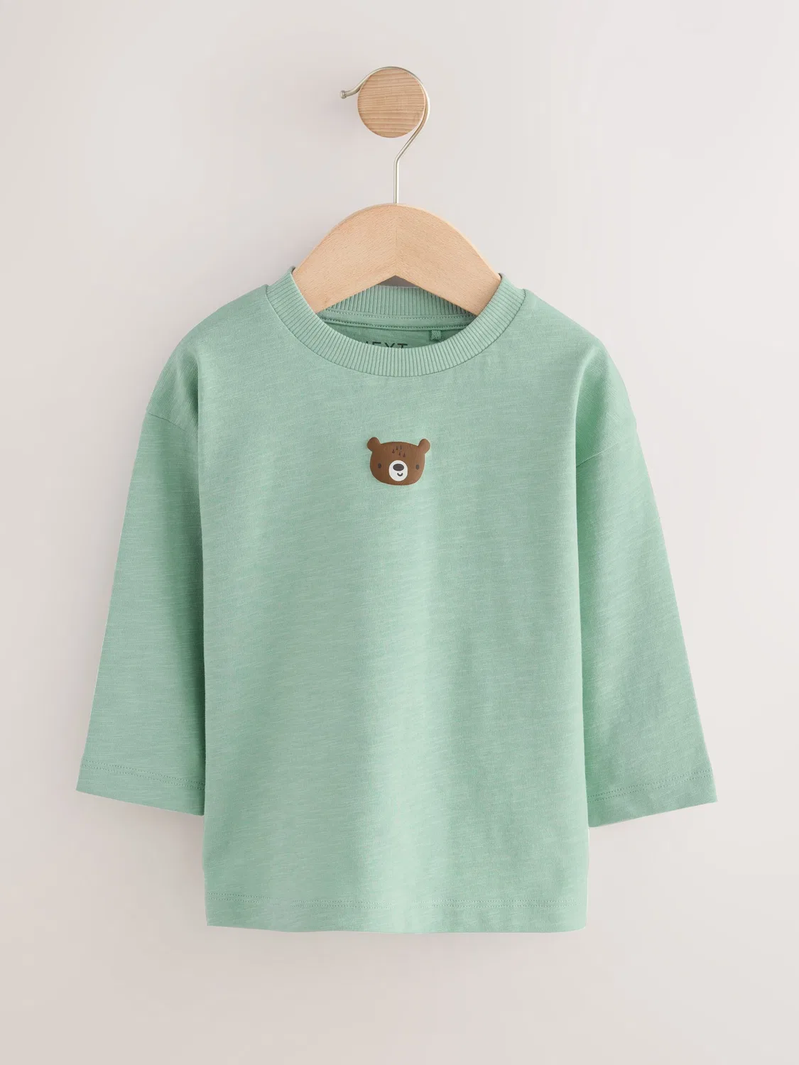 Футболка с длинным рукавом, полуоднотонная Next, Mineral Green