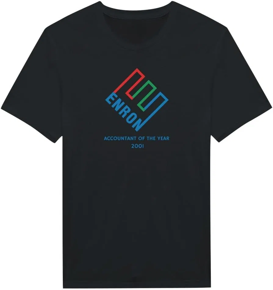 Футболка с принтом Enron Accounting, Black