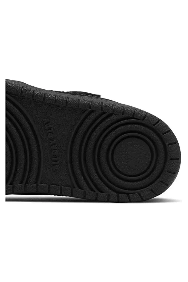 Детские кроссовки для девочек кожаные Court Borough Low 2 (PSV) Nike, Black — фото 3
