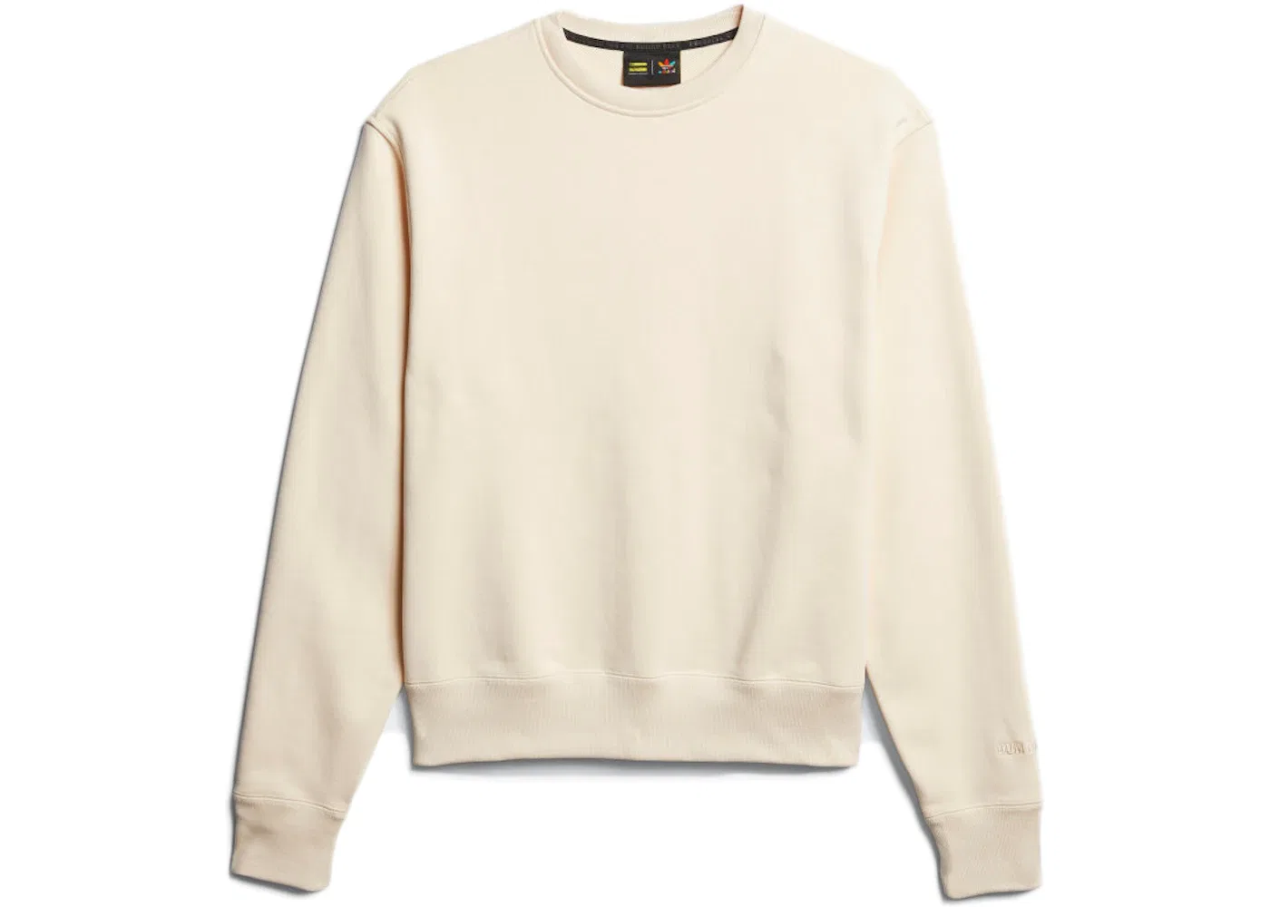 Унисекс свитшот с круглым вырезом Pharrell Williams Basics Crewneck Sweatshirt Adidas, Ecru Tint