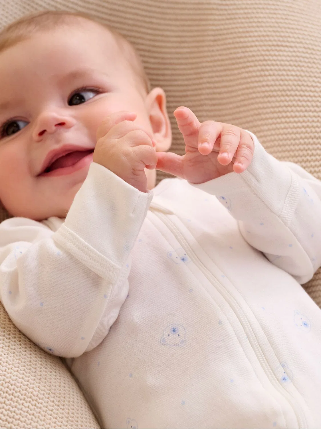 Комбинезон-слип 2шт Purebaby Pale Blue — фото 2