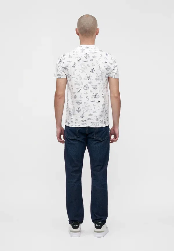 Футболка с принтом Print t-shirt Polo Ralph Lauren, White, белый — фото 3