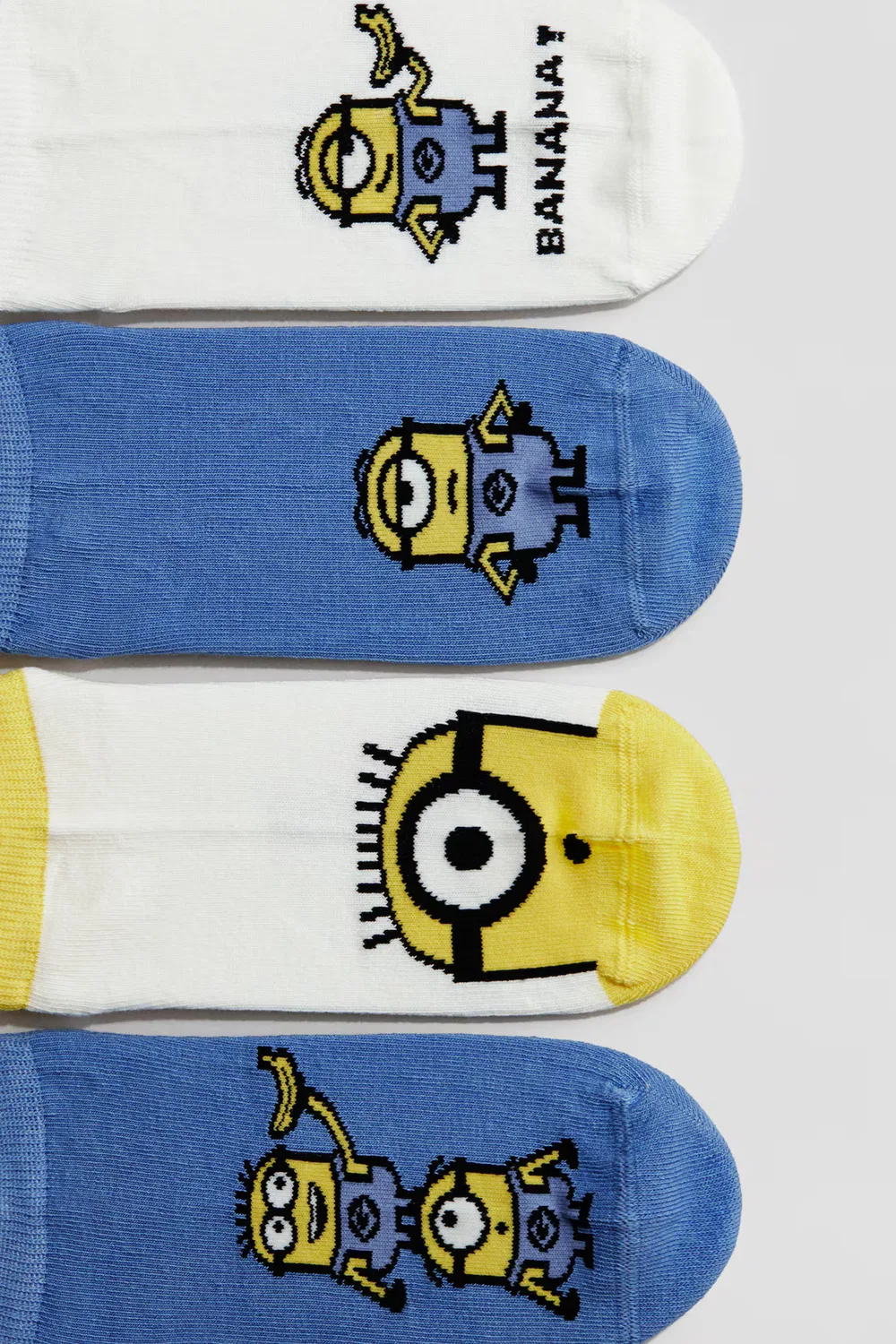 Набор из 5 носков для кроссовок H&M, Blau/Minions — фото 3