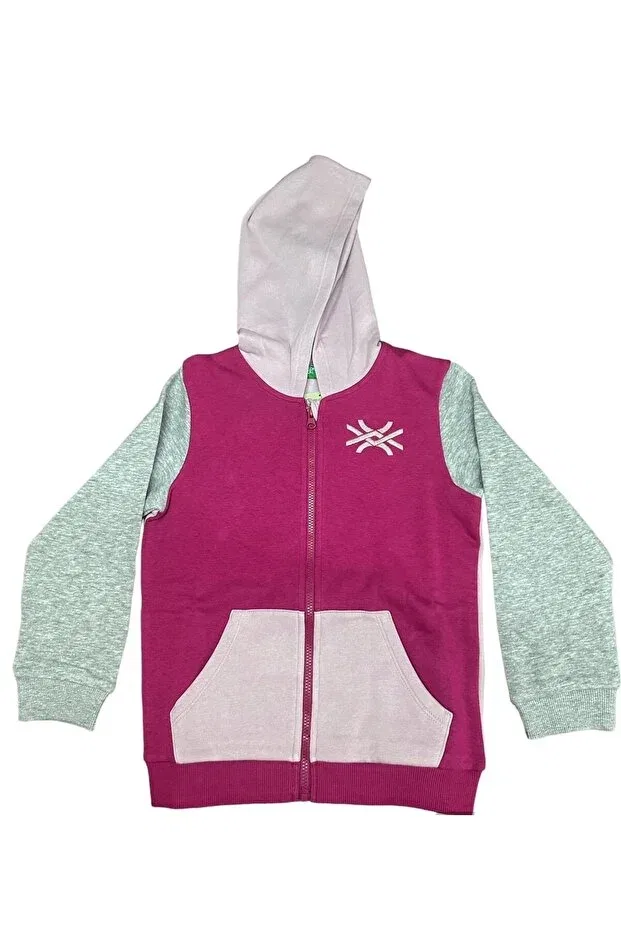 Детские свитшот для мальчиков с капюшоном Benetton, Pink