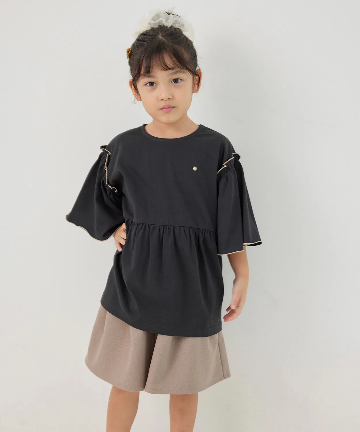 Детская туника с длинным рукавомROPE' PICNIC, Charcoal Grey