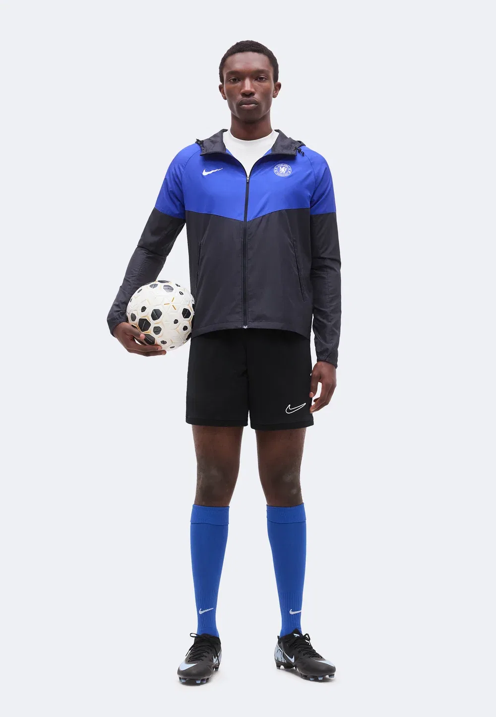 Куртка-Ветровка футбольного клуба «Челси» Nike Performance, Pitch Blue/Bright Blue/White — фото 2