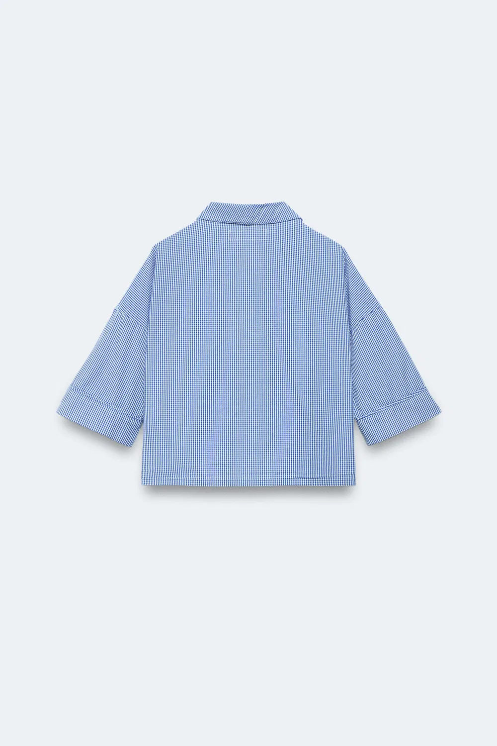 Рубашка в клетку, ограниченная серия, 6-14 лет ZARA, Blue — фото 2