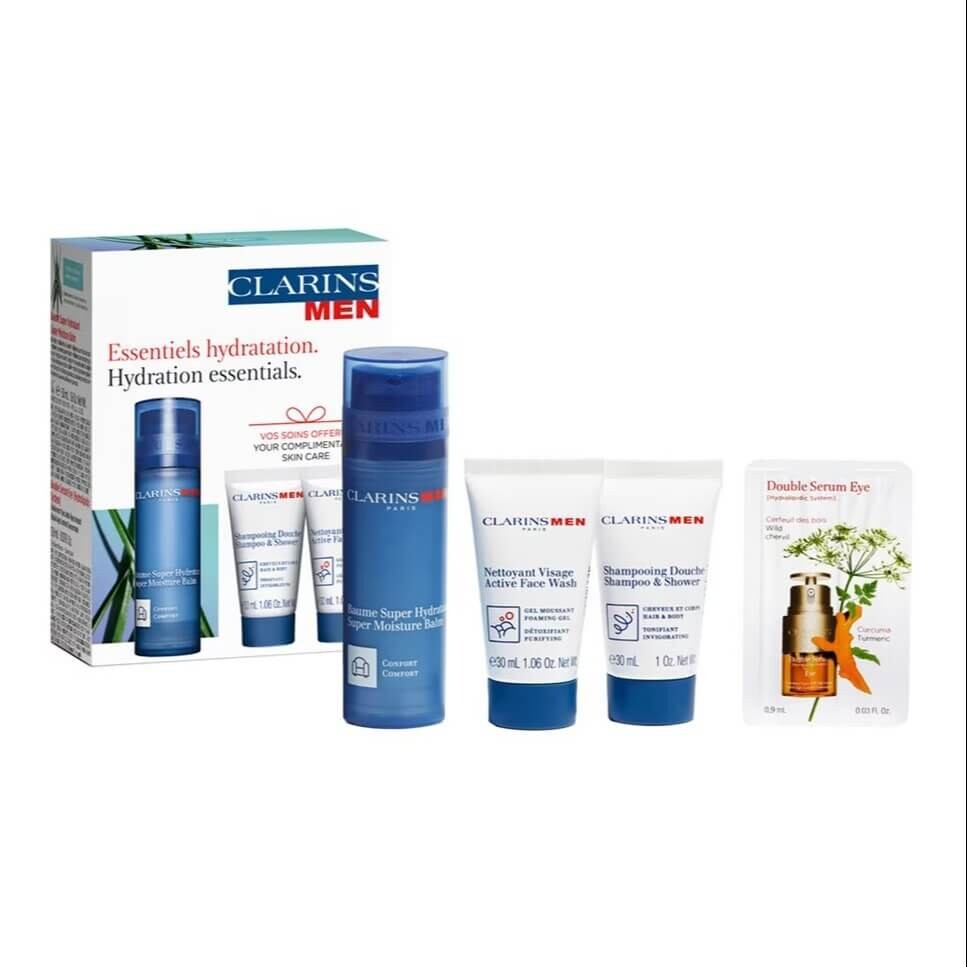 

Подарочный набор Clarins Men Hydration, 4 предмета