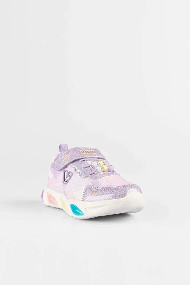 Детские спортивные туфли для девочек со светящейся подошвой Gelato Vicco, Lilac — фото 3