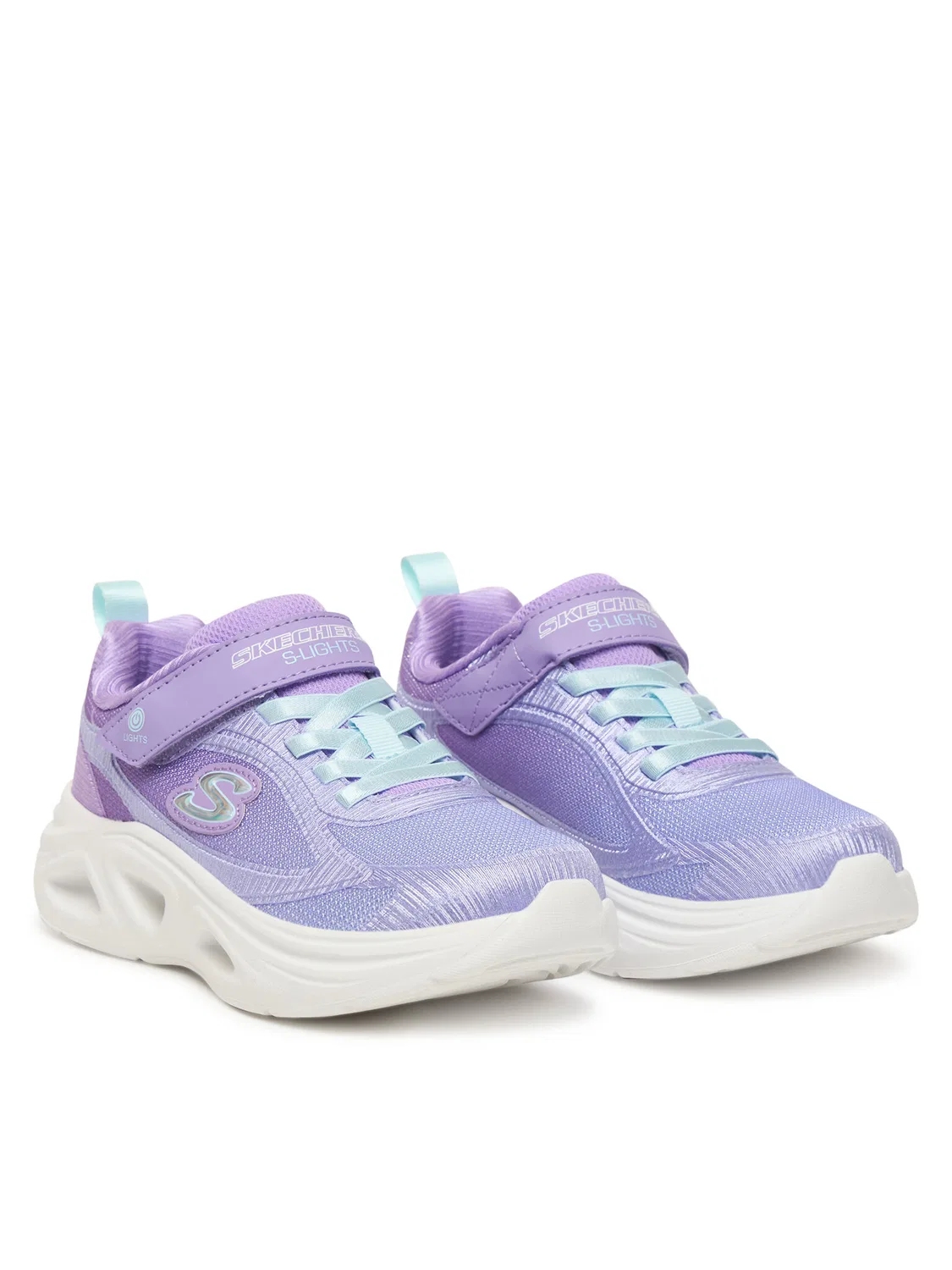 Кроссовки для девочки Sola Glow Skechers, фиолетовый — фото 2