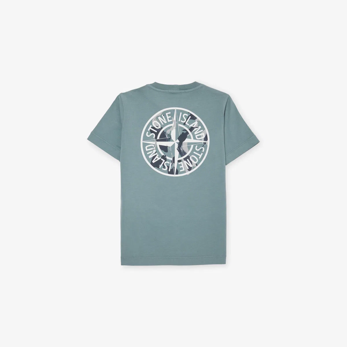 Хлопковая футболка с принтом компаса, 6-14 лет Stone Island, синий — фото 3