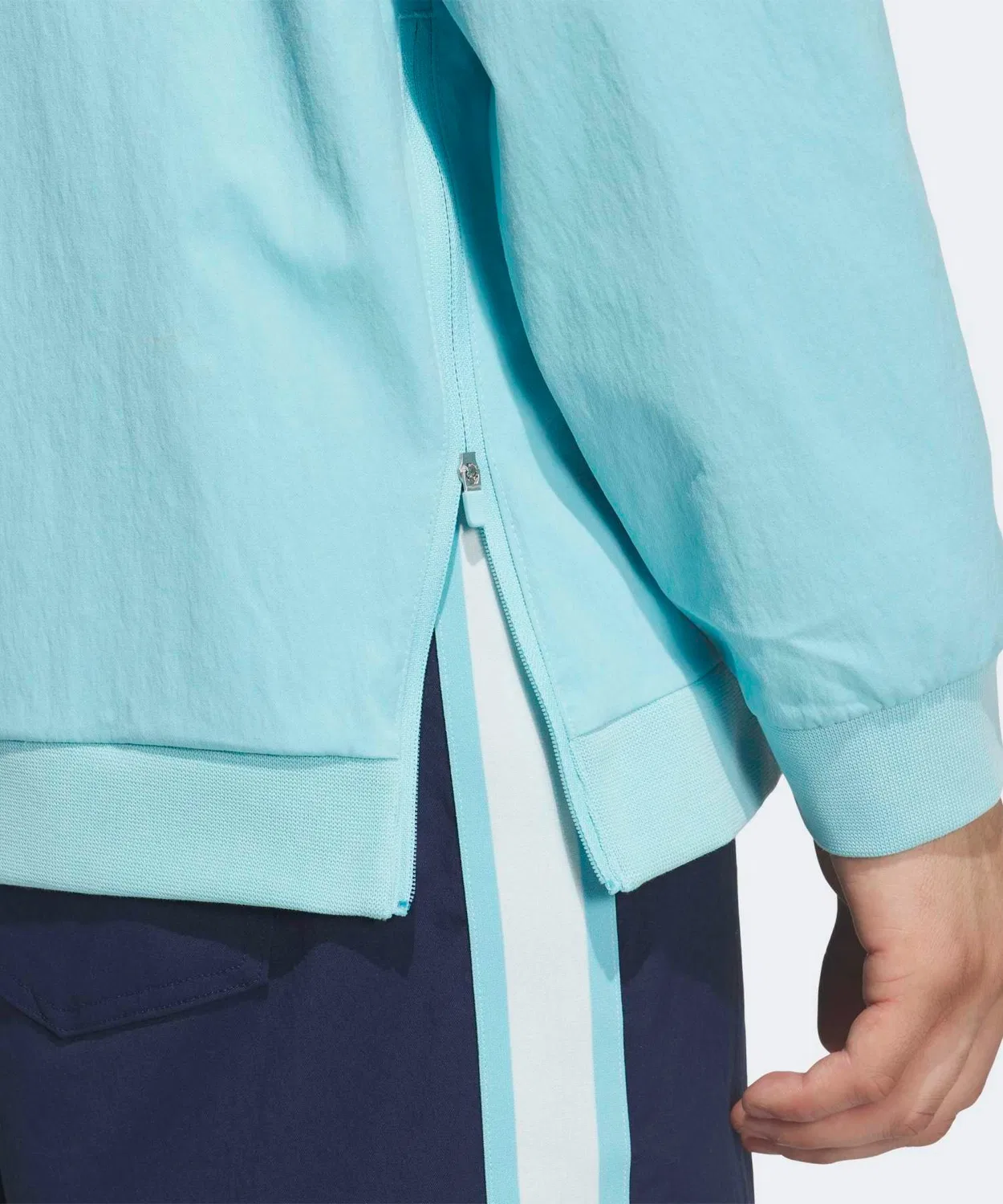 Мужская куртка-анорак с капюшоном, Summer Anorak, Adidas, Aqua — фото 4