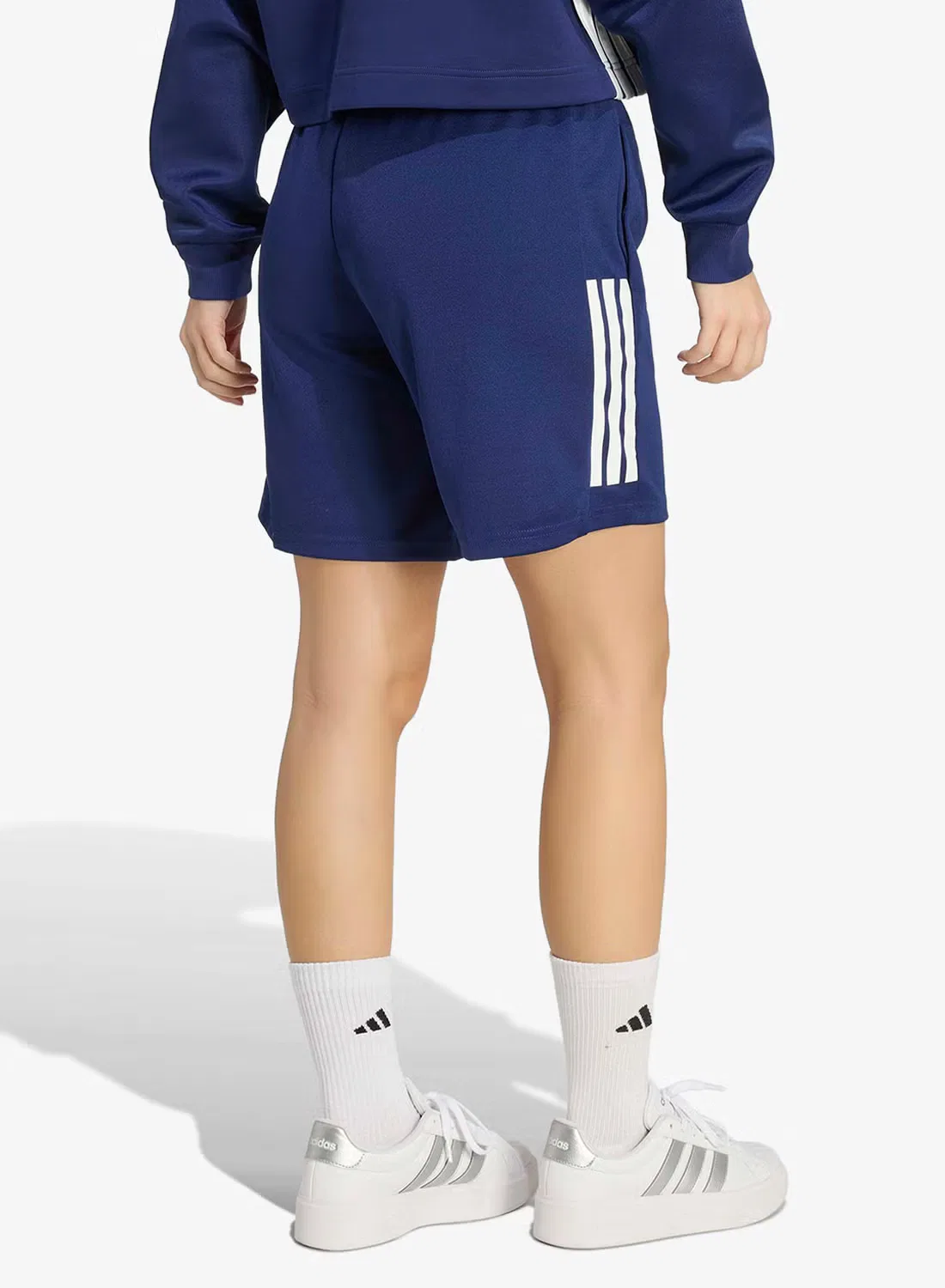 Шорты с контрастными лампасами Sereno Adidas, темно-синий — фото 2