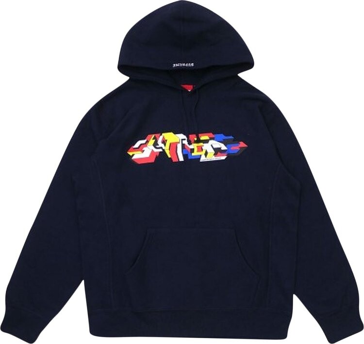 

Толстовка Supreme Delta Logo Hooded Sweatshirt 'Navy', синий