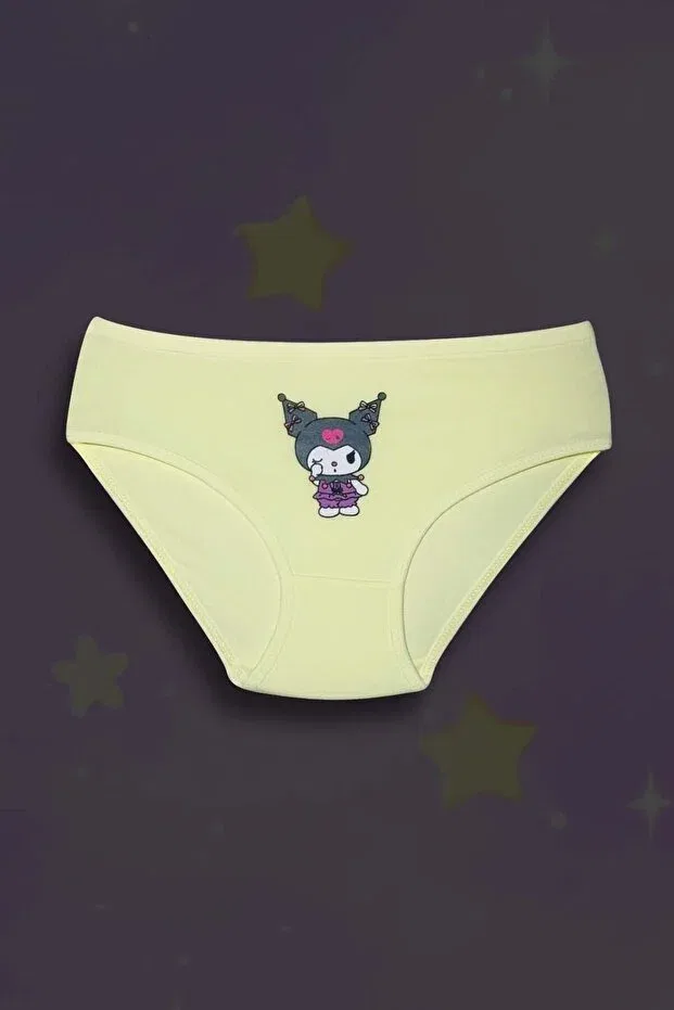 Детский комплект трусов для девочек с принтом Kuromi Gri Mor Tekstil, Multicolor — фото 4