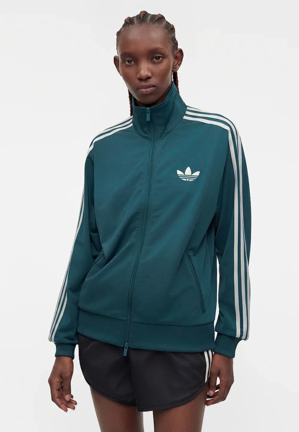 Свободная летняя куртка Firebird Adidas Originals, Rich Green/Grey — фото 4