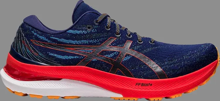 

Кроссовки gel kayano 29 2e wide 'deep ocean cherry tomato' Asics, синий