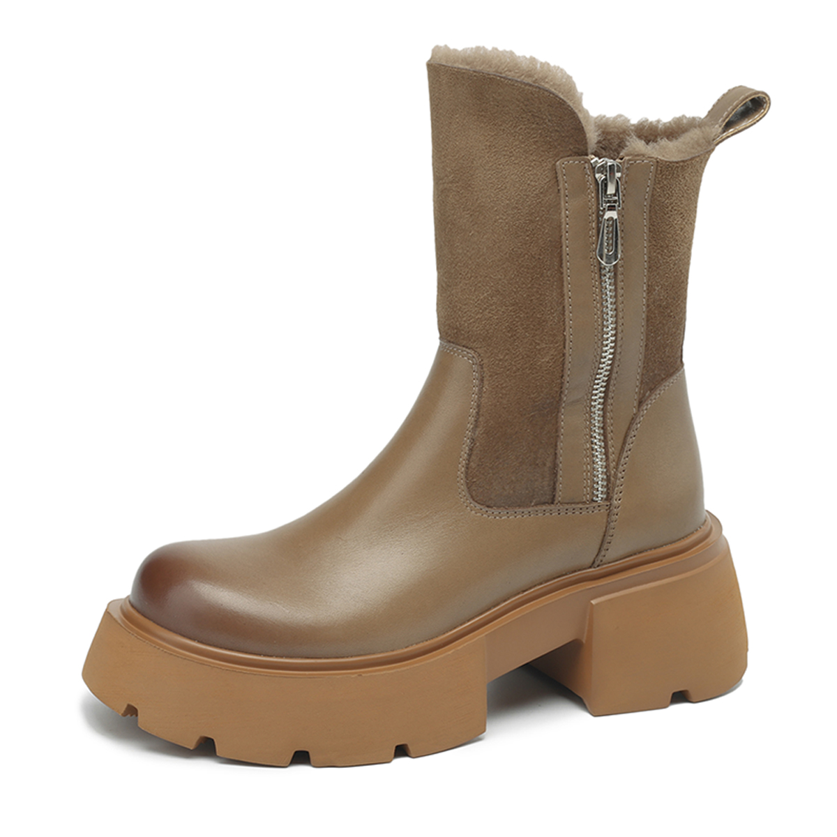 D:FUSE SCANDINAVIA Женские ботинки на щиколотку цвета хаки, цвет Khaki Green