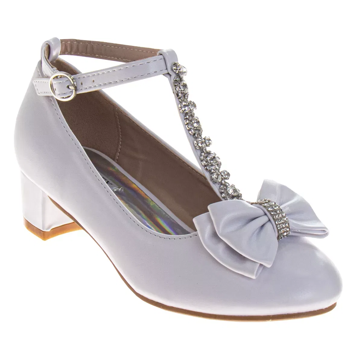 Детские туфли для девочек с блестками Badgley Mischka, White