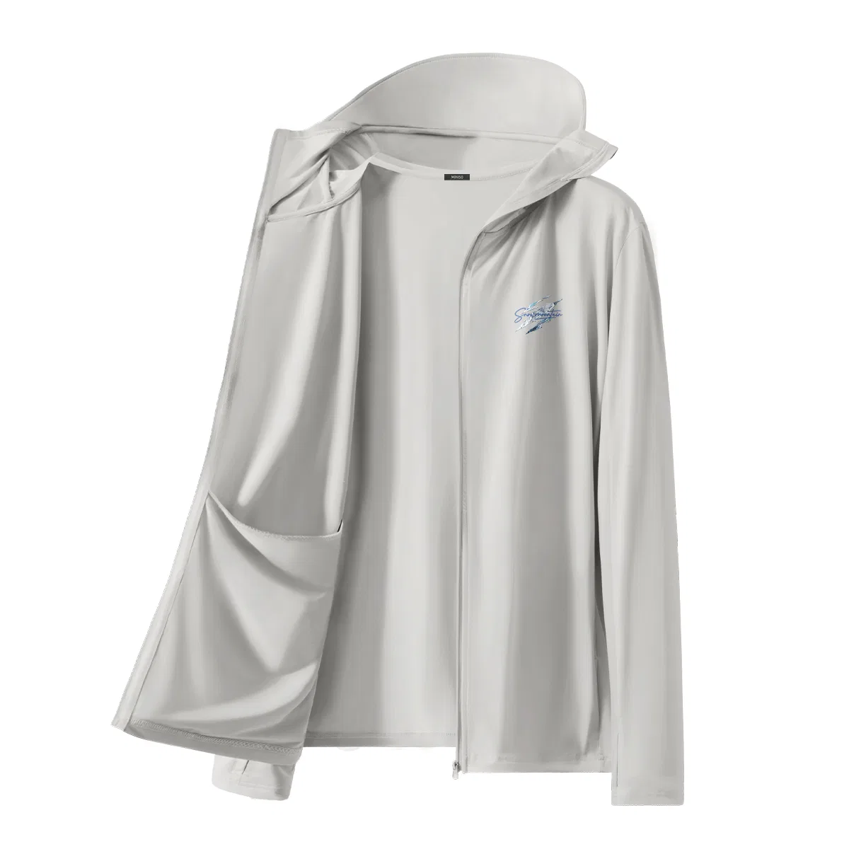 Детская ветровка с защитой от солнца MINISO, Light Gray
