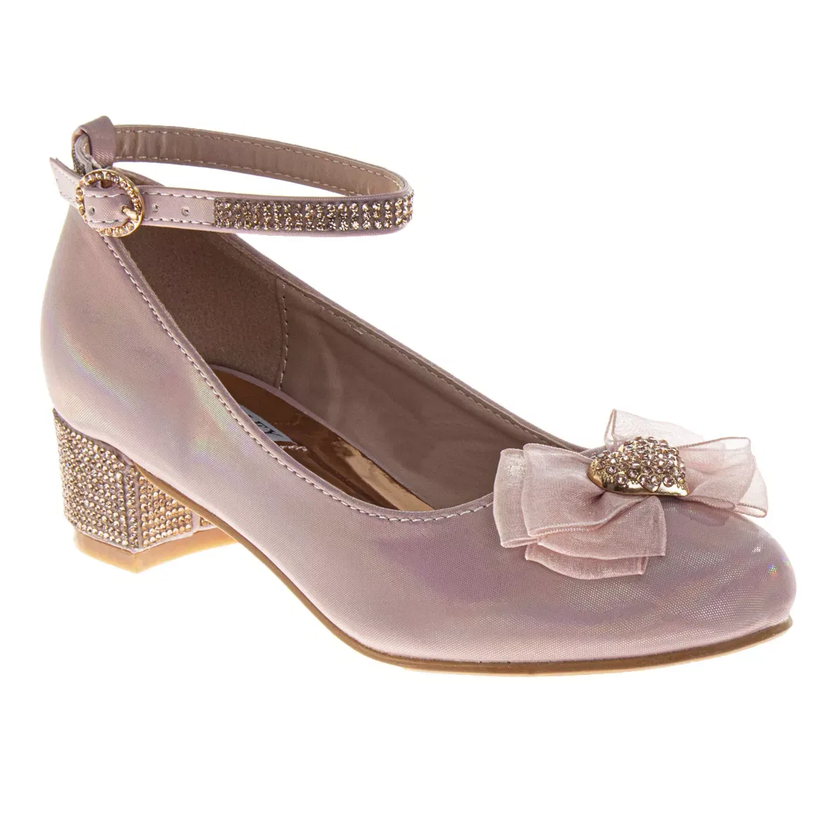 Детские туфли для девочек с блестками Elegant Sparkle Badgley Mischka, Pink Patent