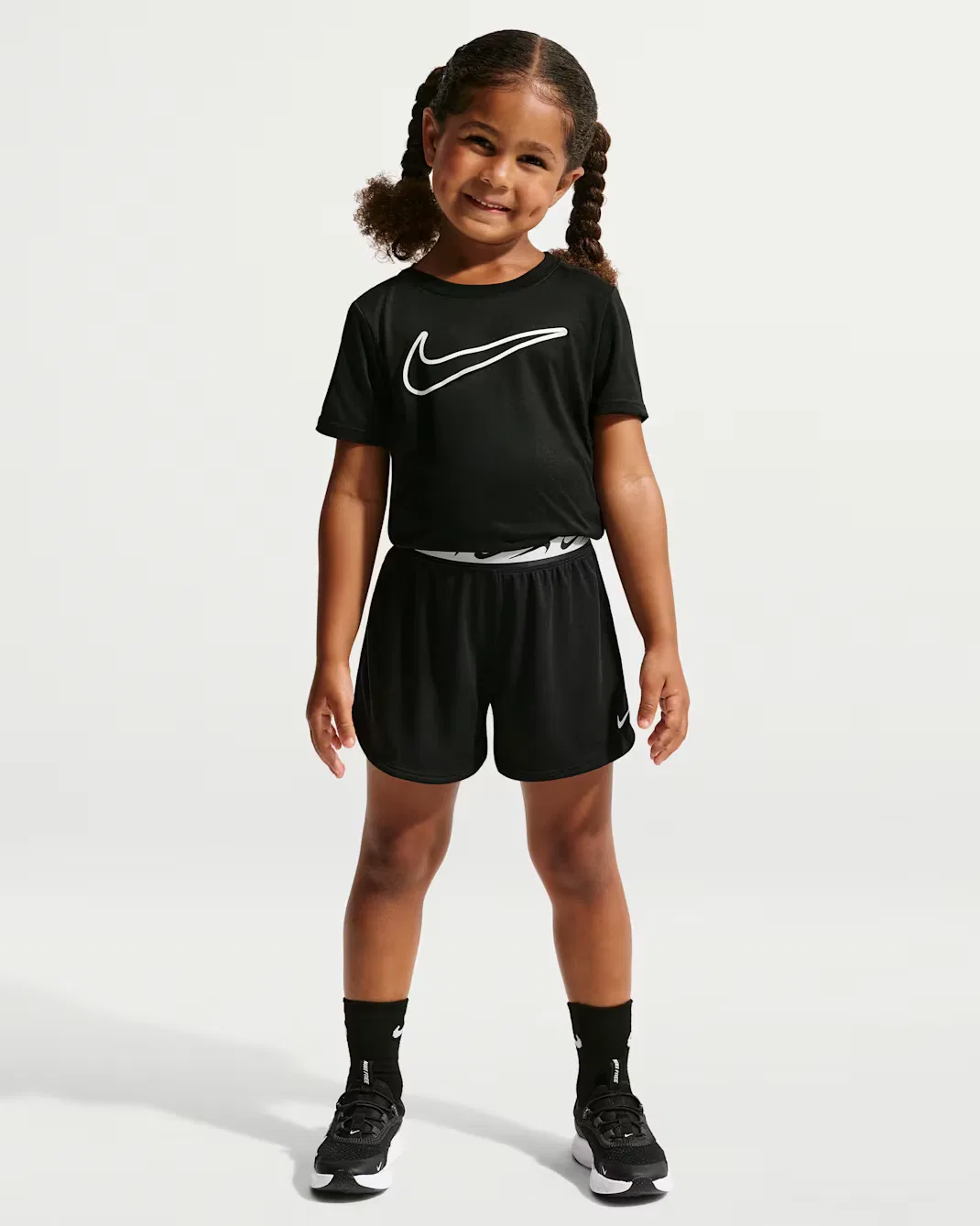 Детские трикотажные шорты Dri-FIT Nike, Black
