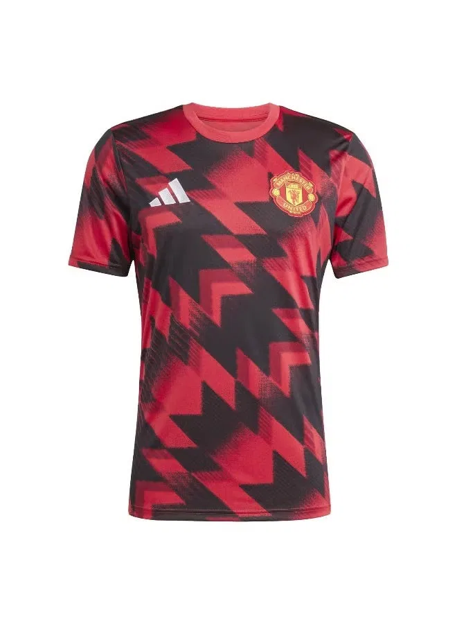 Футболка с коротким рукавом Mufc Preshi Adidas, красный — фото 3
