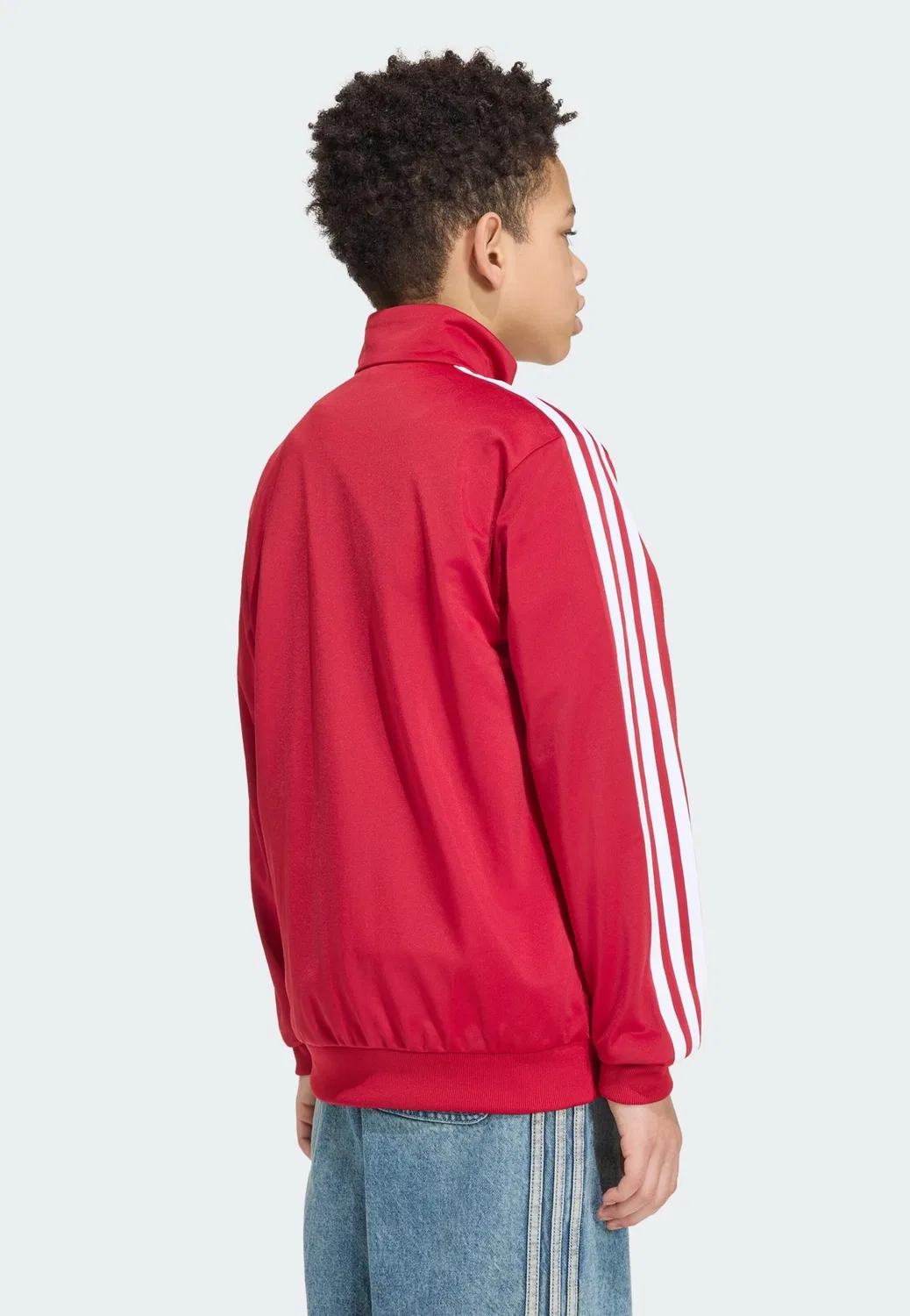 Толстовка на молнии Adidas Originals Firebird красного цвета — фото 3