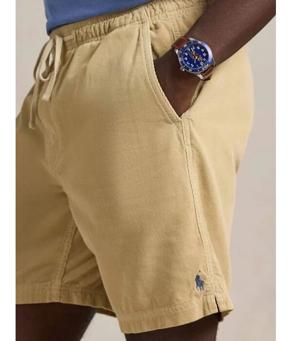 Мужские шорты из вельвета Polo Ralph Lauren, бежевый — фото 4
