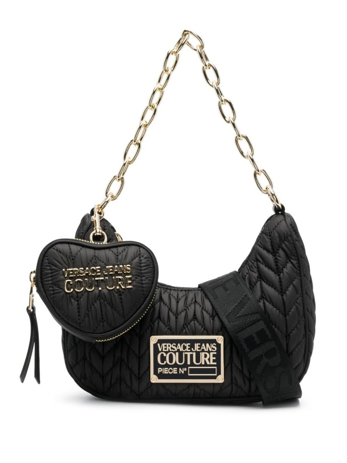 

Versace Jeans Couture стеганая сумка на плечо из искусственной кожи, черный