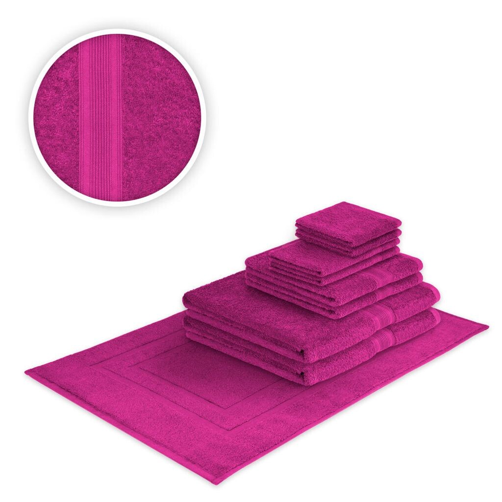 

Полотенце для рук 500г/м² банное полотенце 100 х 150 см розовое высокое качество новое/оригинальная упаковка Südseetraum, фиолетовый