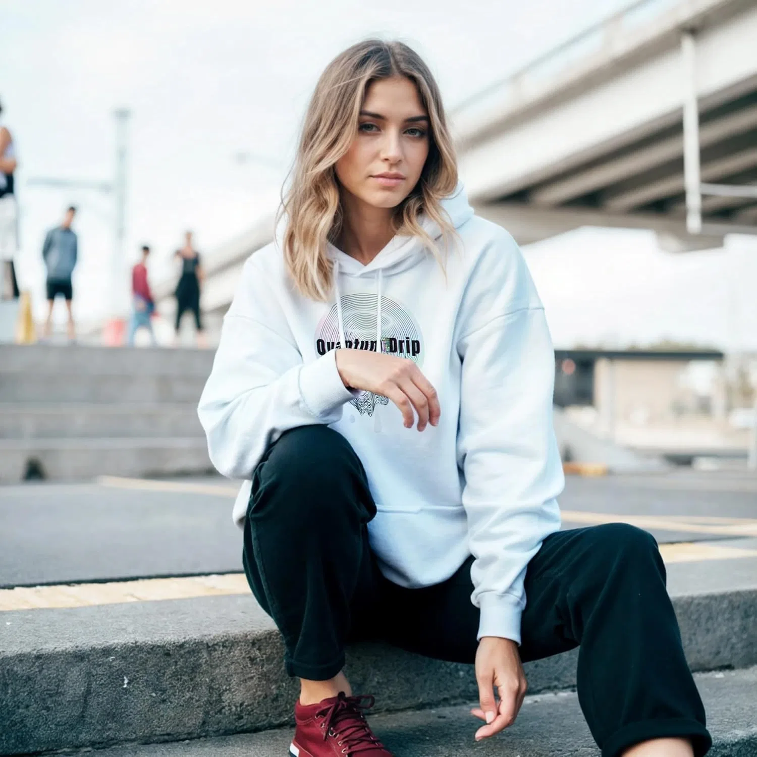 Худи Techcore Streetwear, Emotional Support Pullover, Orchid — фото 2