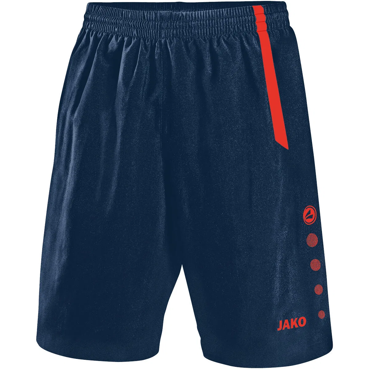 Детские спортивные штаны с контрастными вставками Turin Jako, Blau Hellorange Neonrot
