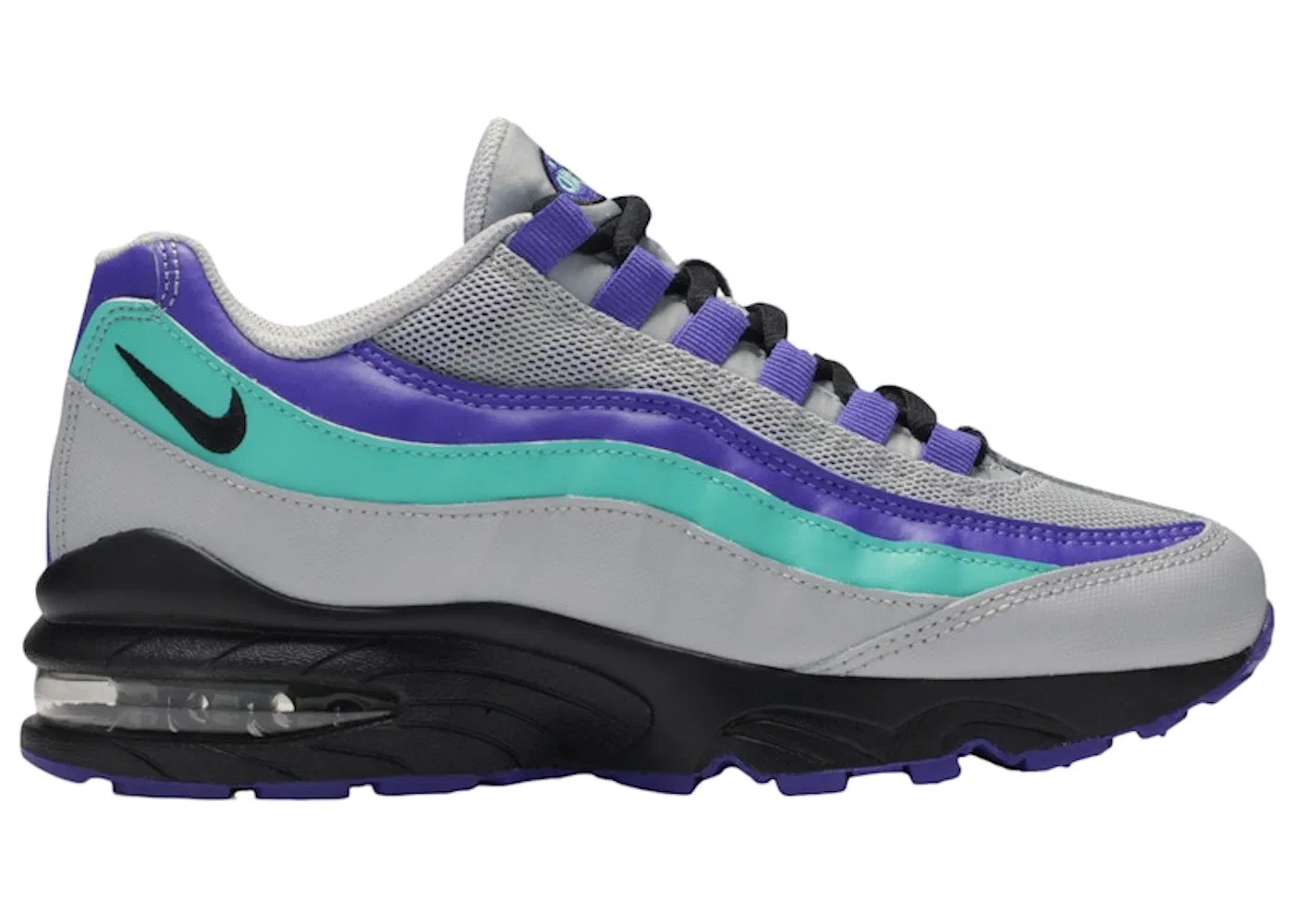 Детские кроссовки с амортизацией Nike Air Max 95, Black/Wolf Grey/Indigo Burst