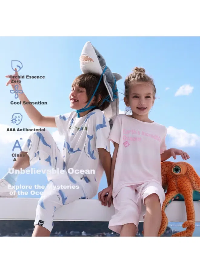 Комплект домашней одежды с коротким рукавом, модель Lanjing Zero, Aimer Kids, фиолетовый