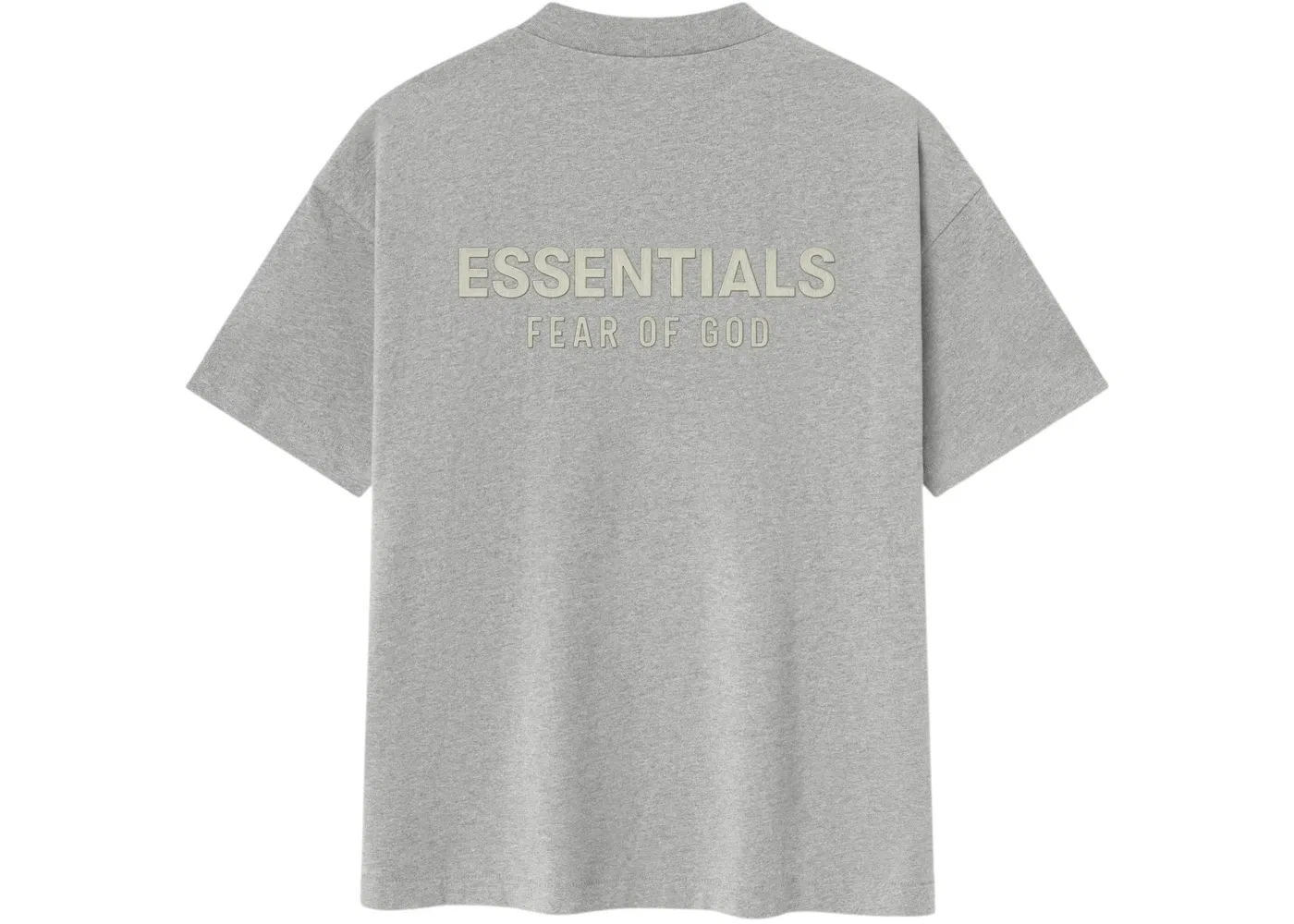 Мужская футболка с принтом Essentials Concrete Heather Fear of God, Concrete Heather — фото 2