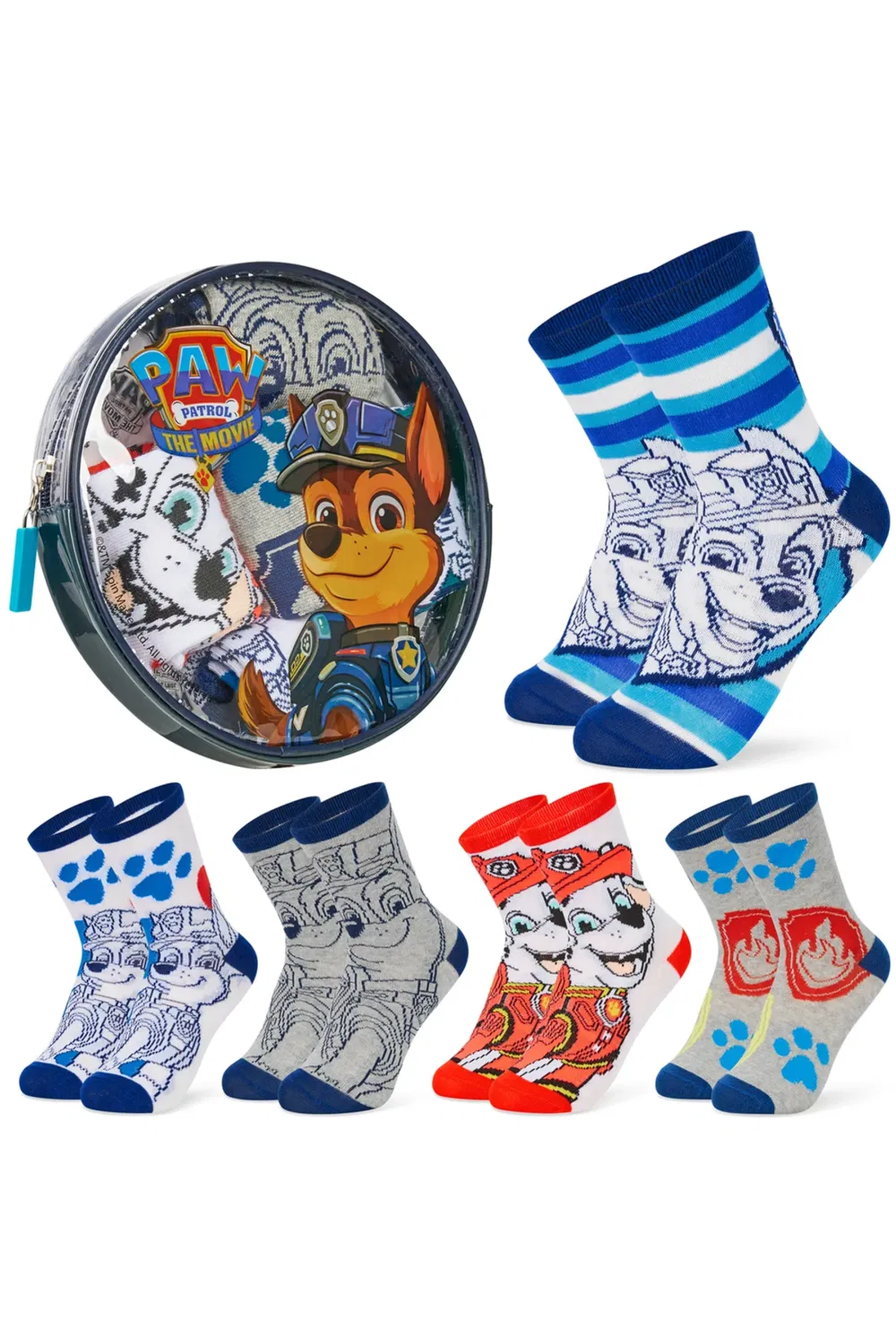Детские носки для девочек, набор из 9 пар, Paw Patrol, Blue