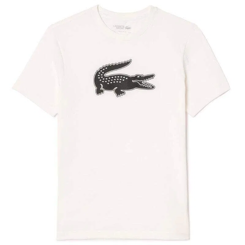 Мужская футболка с коротким рукавом Lacoste, Цвет: Schwarz / Weiss