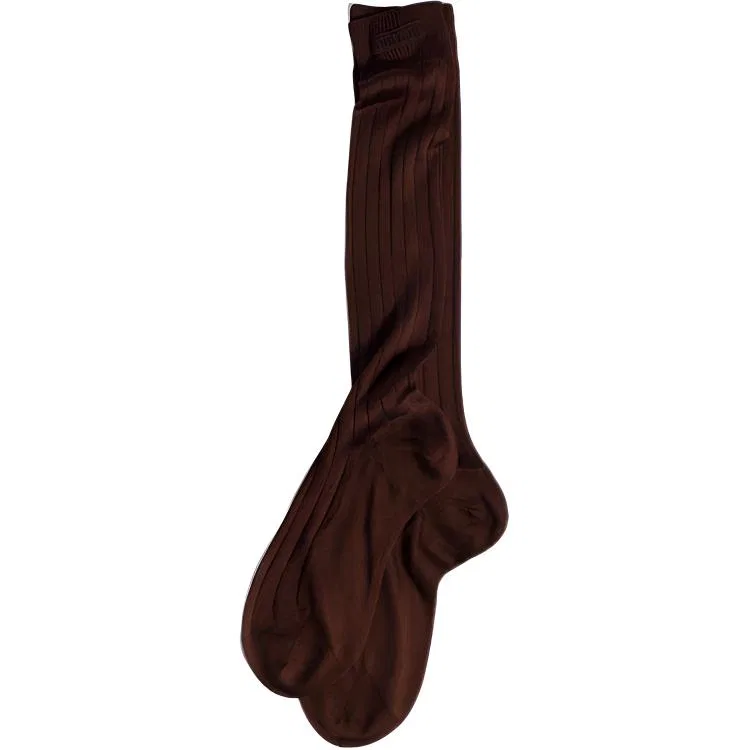 Женские гольфы с высоким голенищем, 1 пара, MIU MIU, Brown