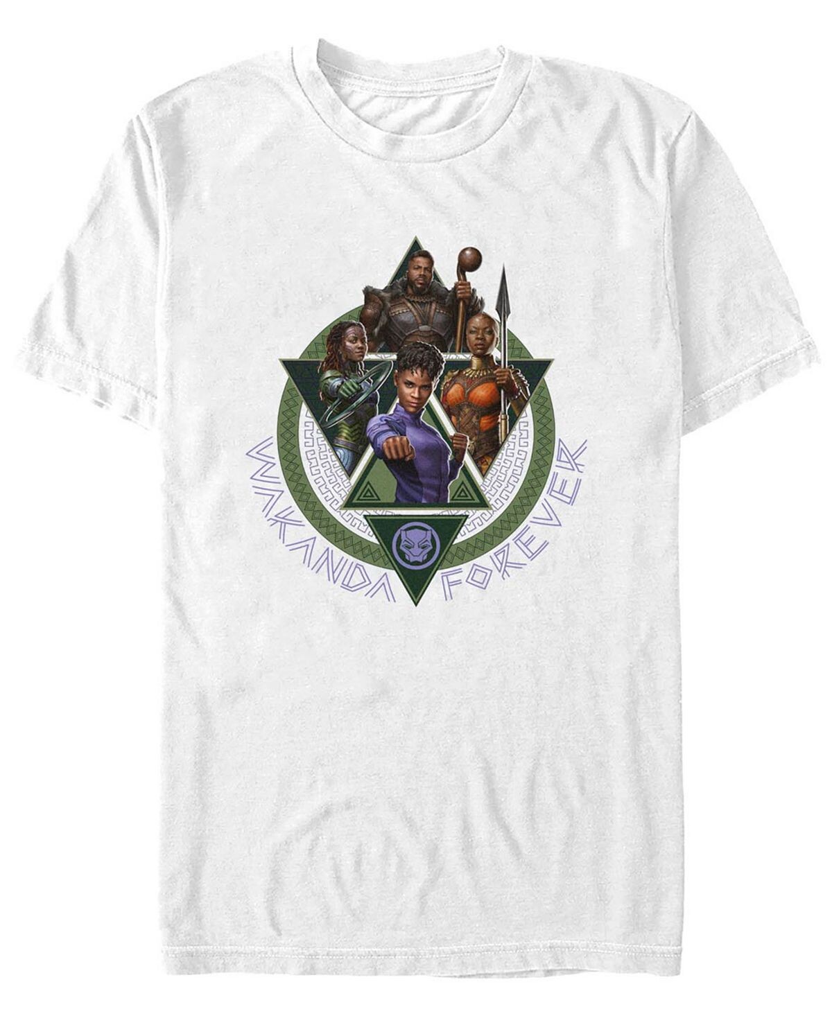 

Мужская футболка с коротким рукавом wakanda forever squad Fifth Sun, белый