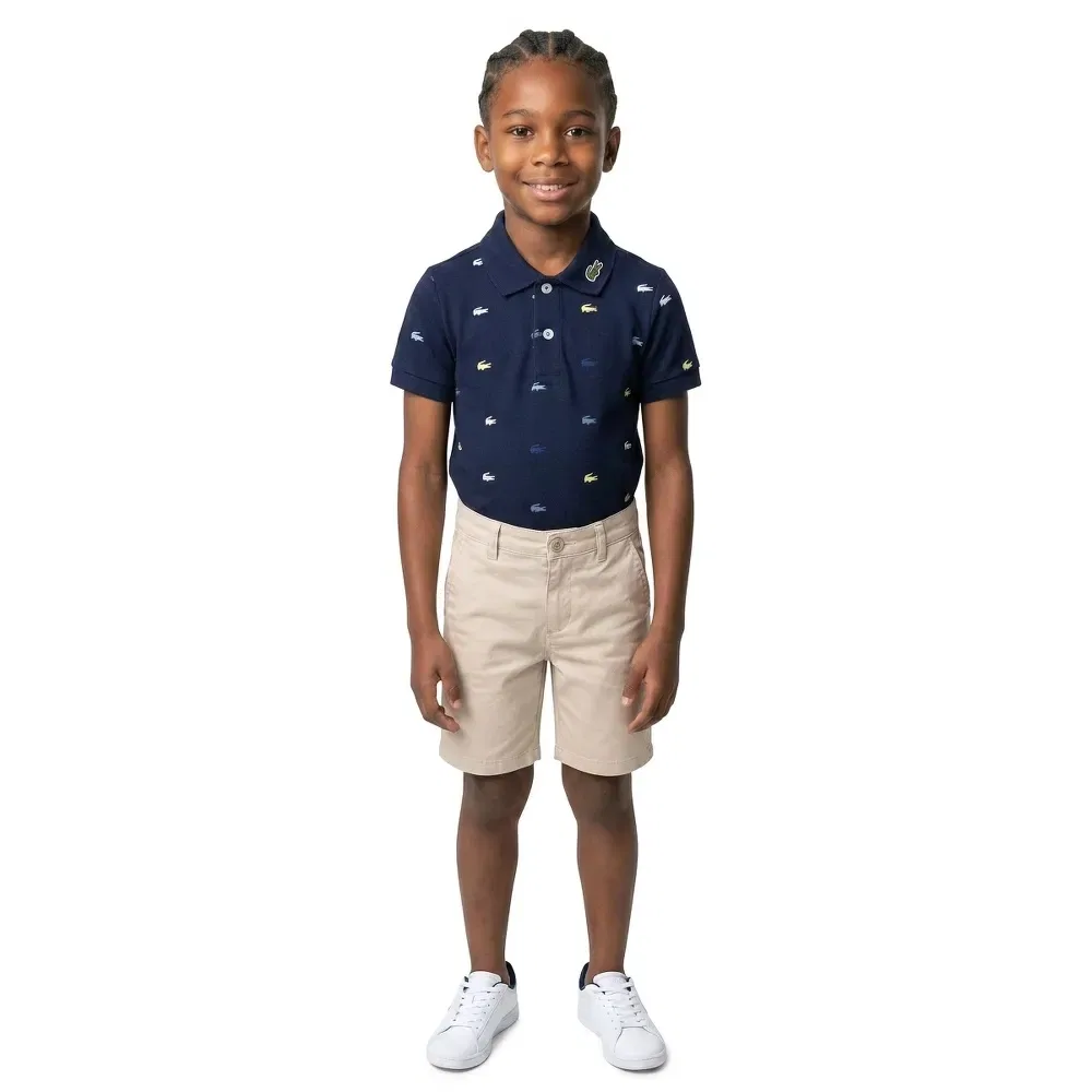 Боди с коротким рукавом Lacoste Kids, синий — фото 3