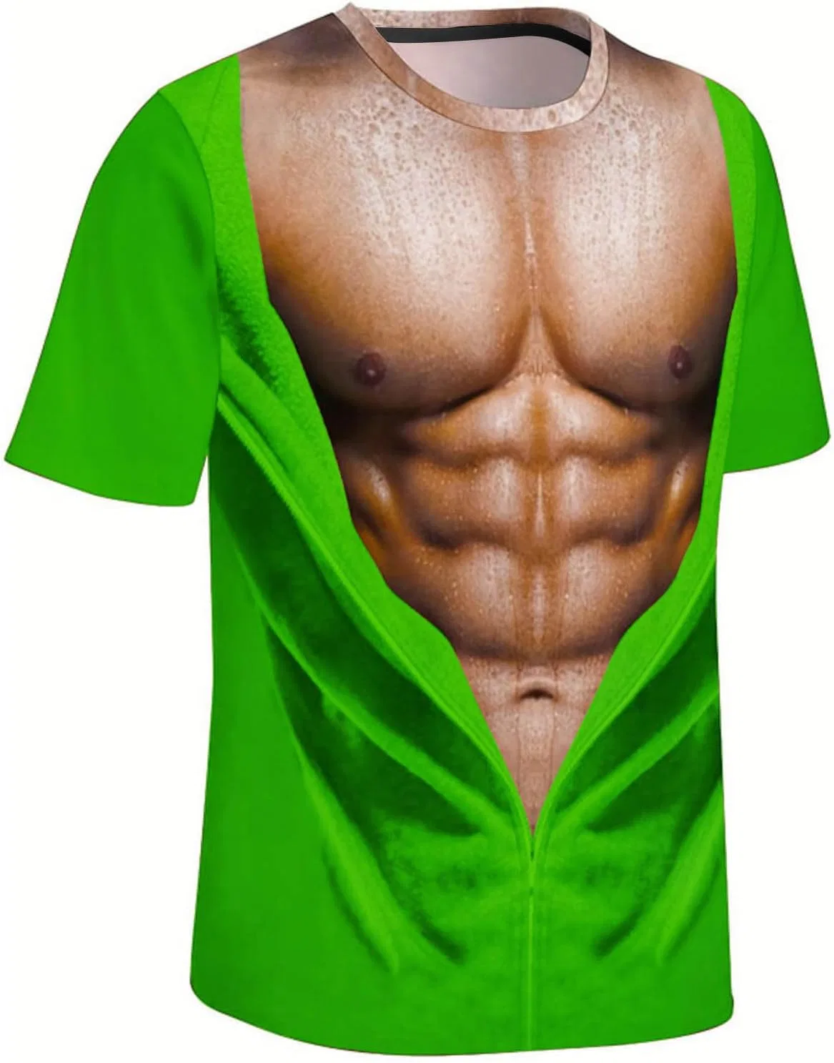 Мужская футболка с графическим принтом Oversize Generic, Green — фото 4