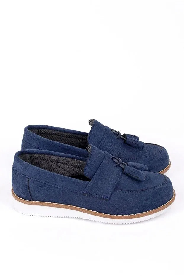 Детские классические туфли для мальчиков из замши Boy'S navy blue suede classic shoes Rıdvan Çelik, Navy Blue — фото 4