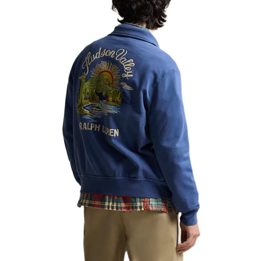 Мужской свитшот Vintage Royal Blue Polo Ralph Lauren — фото 4