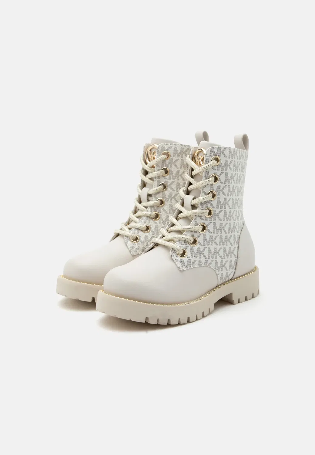 Детские и подростковые ботинки Kalina на шнуровке Michael Kors Kids, Vanilla/Mocha — фото 2
