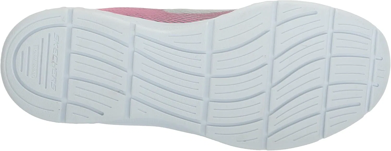 Детские кроссовки для девочек Microspec Plus Summer Skechers, Grey/Pink — фото 4
