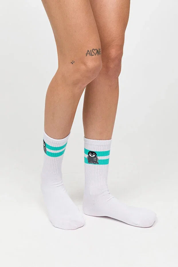 Детские носки с принтом Patterned socks - eco characters - baby penguin Paul Kenzie, Multicolor — фото 4
