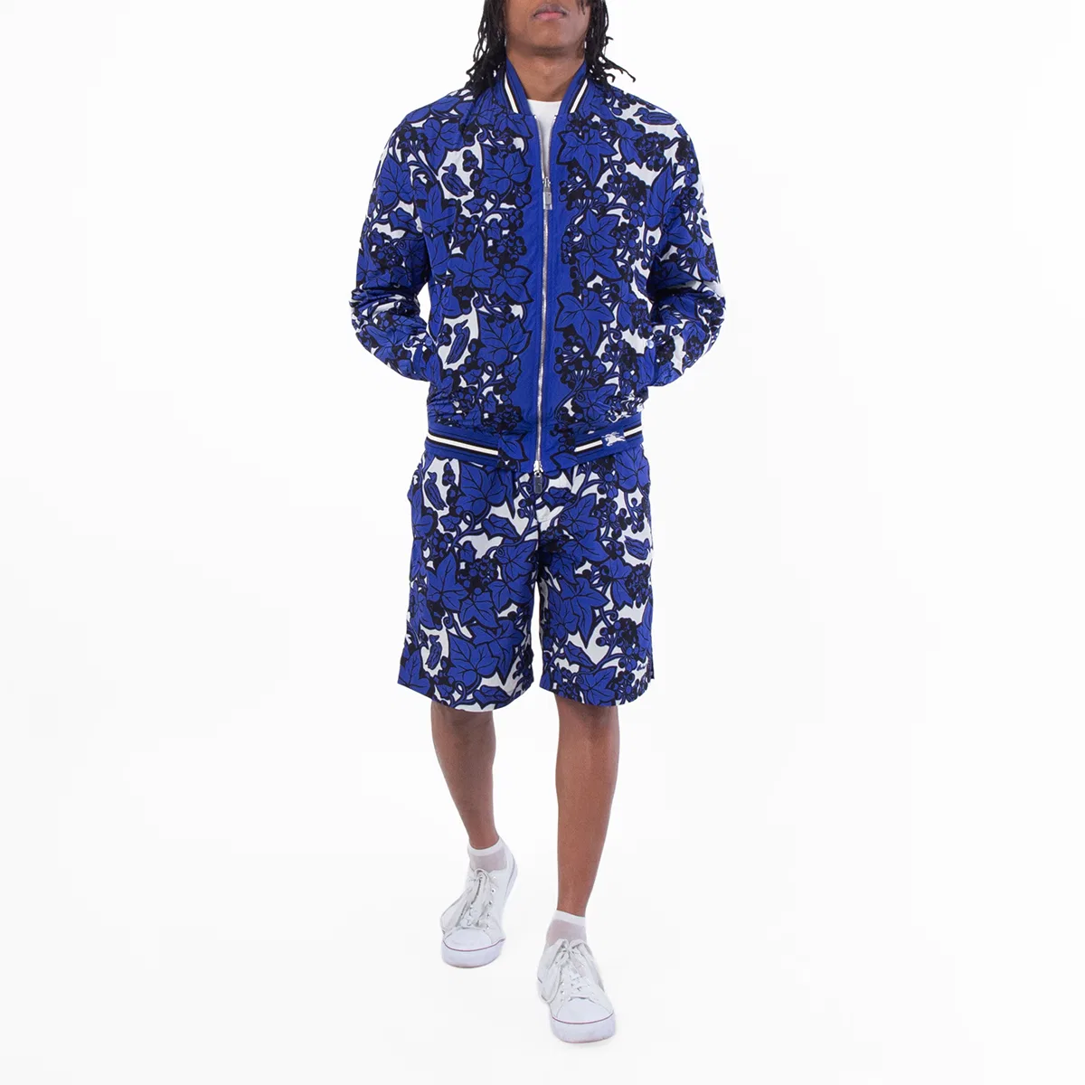 Бомбер с принтом Reversible Ivy Print Bomber Jacket Burberry, Knight Ip Pattern — фото 4